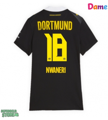 Borussia Dortmund Ethan Nwaneri #18 Replika Udebanetrøje Dame 2026-27 Kortærmet